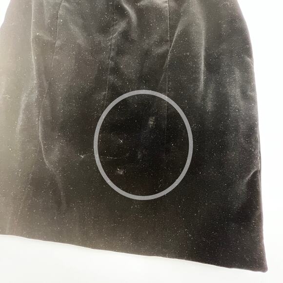 Escada Velvet Strapless Mini Dress Vintage 80s Black LBD - Picture 12 of 14